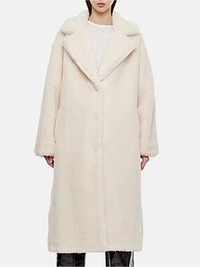 NEW Stand Studio Cream Teddy Coat
